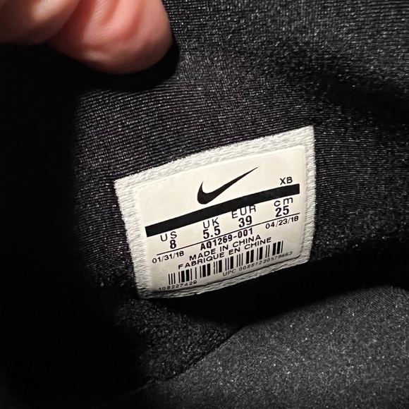 RARE Nike Vandal Hi LX Black/Black/Summit White Sneakers Shoes - Picture 10 of 10